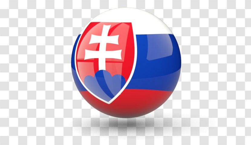 Flag Of Slovakia - Spherical Earth Transparent PNG