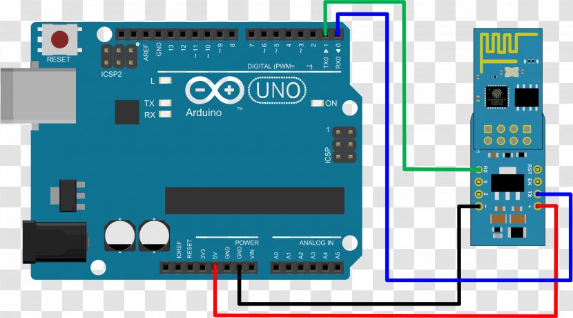 Arduino Push-button Electrical Switches Wiring - Universal Asynchronous Receivertransmitter - Digital Circuit Board Transparent PNG