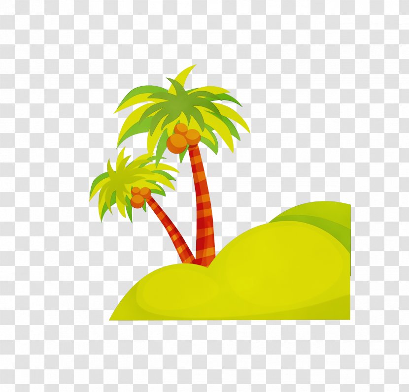 Cartoon Palm Tree - Arecales - Logo Coconut Transparent PNG