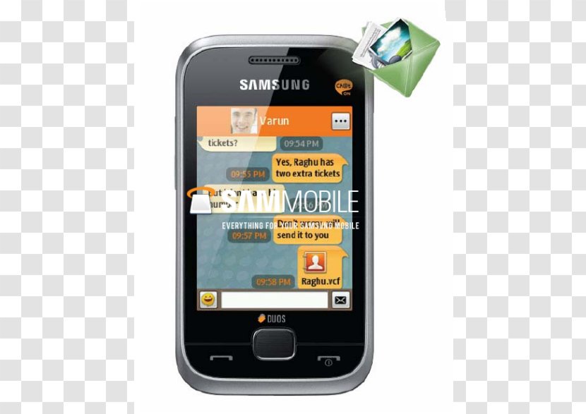Samsung Galaxy S Duos 2 Champ Y S5230 - Feature Phone Transparent PNG