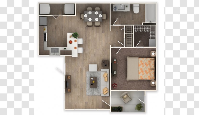 The Highland Apartments East Avenue Floor Plan Bed - Apartment Transparent PNG