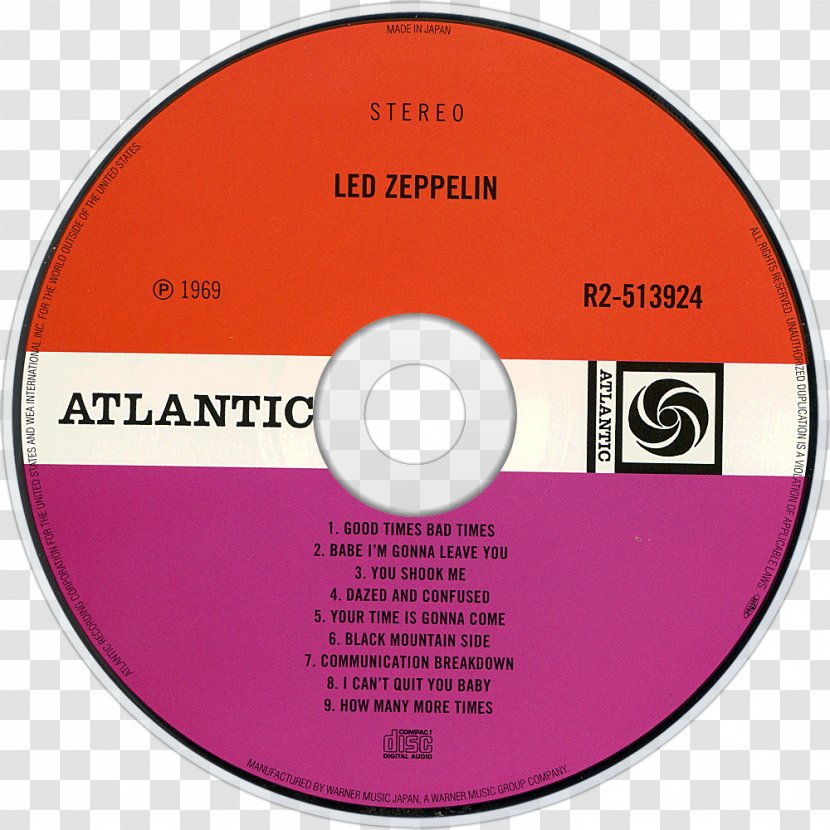Compact Disc Led Zeppelin IV III Phonograph Record - Watercolor - Cartoon Transparent PNG
