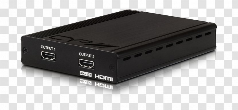 HDMI Wireless Access Points Distribution Amplifier 4K Resolution Set-top Box - Microphone Splitter - Satellite Receiver Transparent PNG