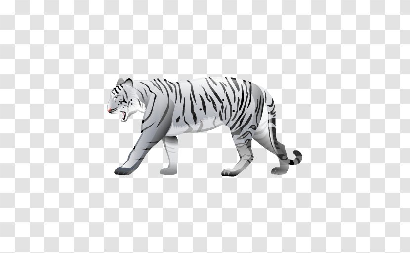 Tiger - Wildlife - White Transparent PNG