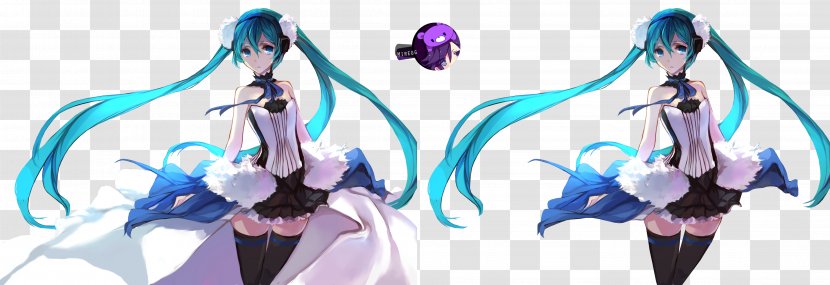 Hatsune Miku Rendering Vocaloid Art - Cartoon Transparent PNG