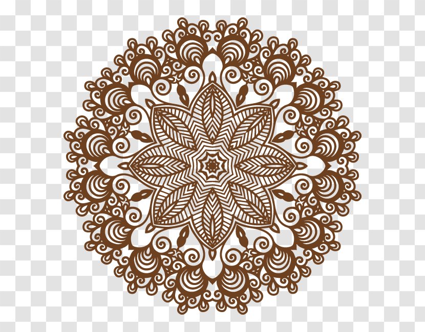 Mandala Art - Visual Arts - Brown Pattern Transparent PNG
