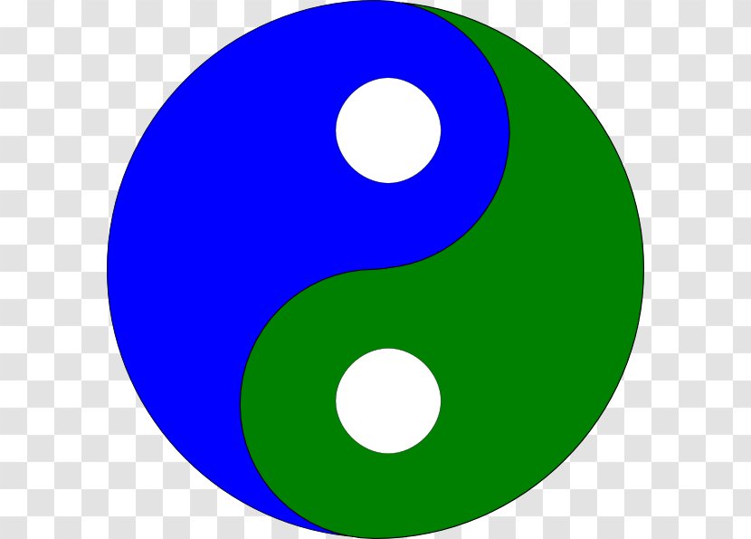 Yin And Yang Clip Art - Bluegreen Transparent PNG
