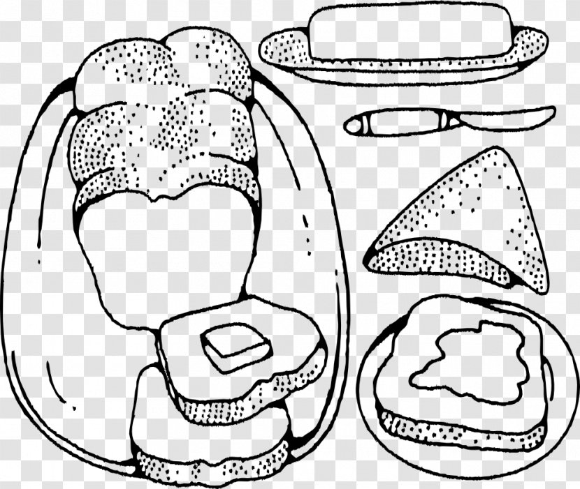 Baguette Toast Loaf Sliced Bread - Cartoon Transparent PNG
