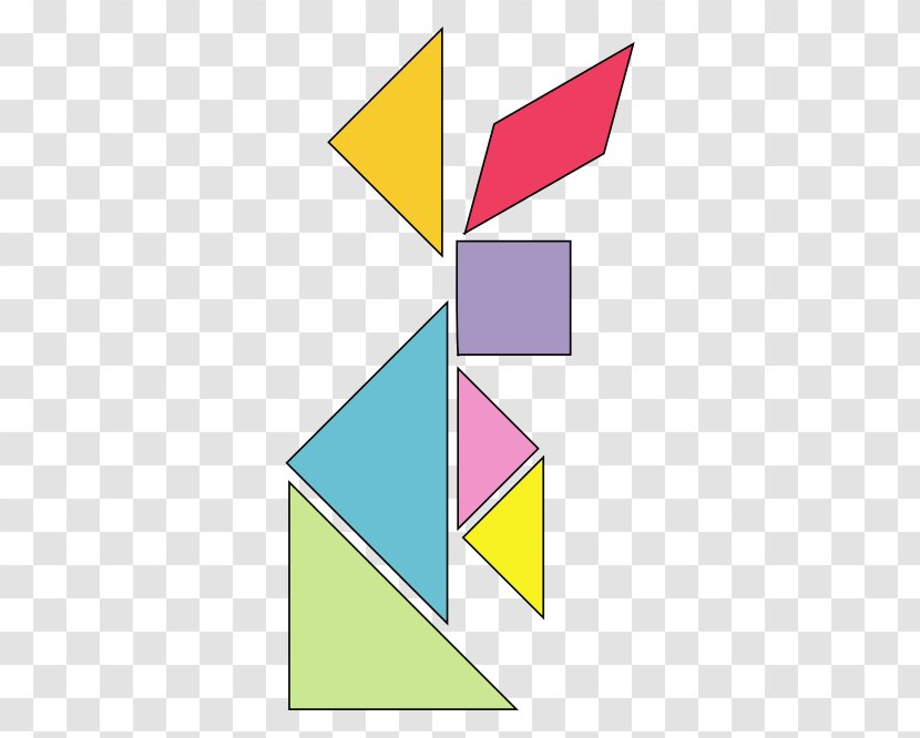 Tangram Jigsaw Puzzles Game Dissection Puzzle - Triangle Transparent PNG