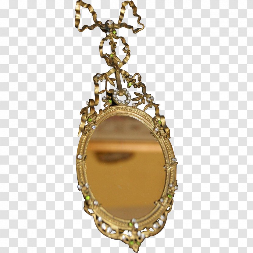 Locket - Pendant - Bronze Mirrors Transparent PNG