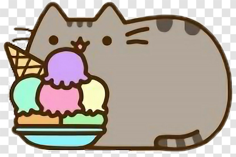 Ice Cream Pusheen Cat Tenor - Carnivoran Transparent PNG