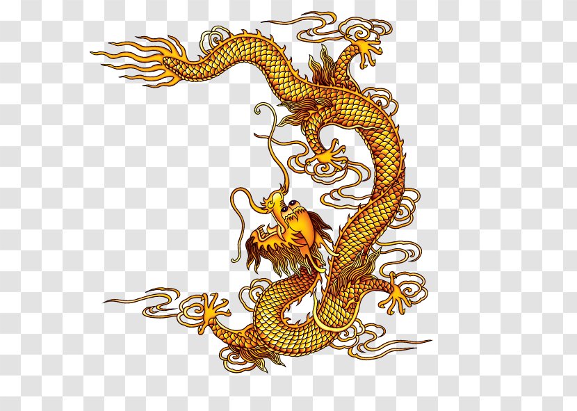 Chinese Dragon Painting - Fictional Character Transparent PNG
