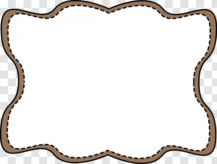 Picture Frame Orange Clip Art - Brown Border Cliparts Transparent PNG