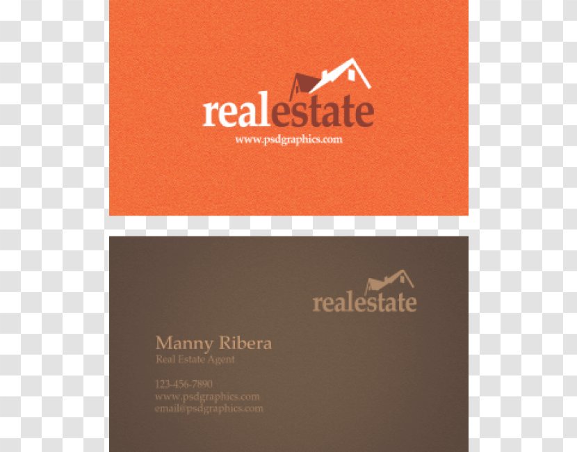 Logo Product Design Brand Font - Real Estate Business Card Transparent PNG