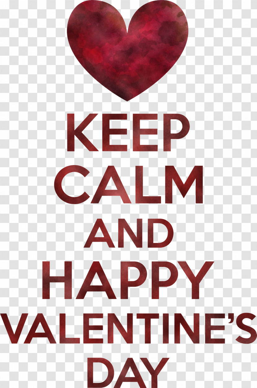 Valentines Day Keep Calm Transparent PNG