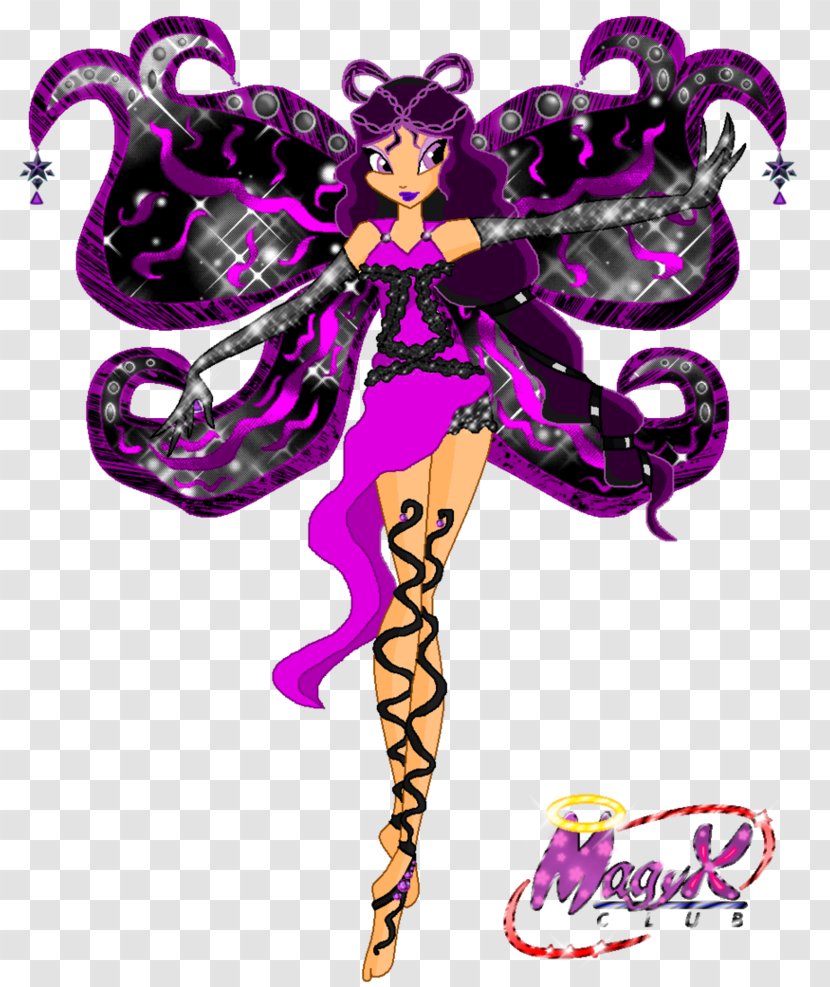 Illustration Graphics Fairy Costume Design Purple - Angelina Stamp Transparent PNG
