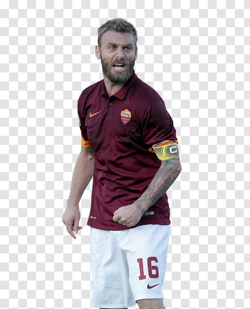 Daniele De Rossi Serie A A.S. Roma Italy Football Player - T Shirt - 2018 Fifa World Cup England Transparent PNG