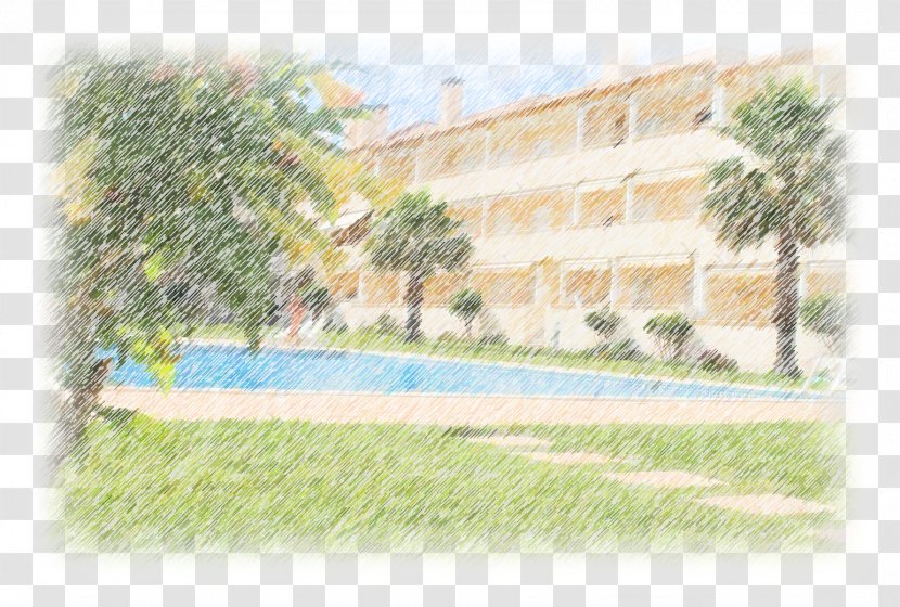 Painting Residential Area Property Tree Transparent PNG