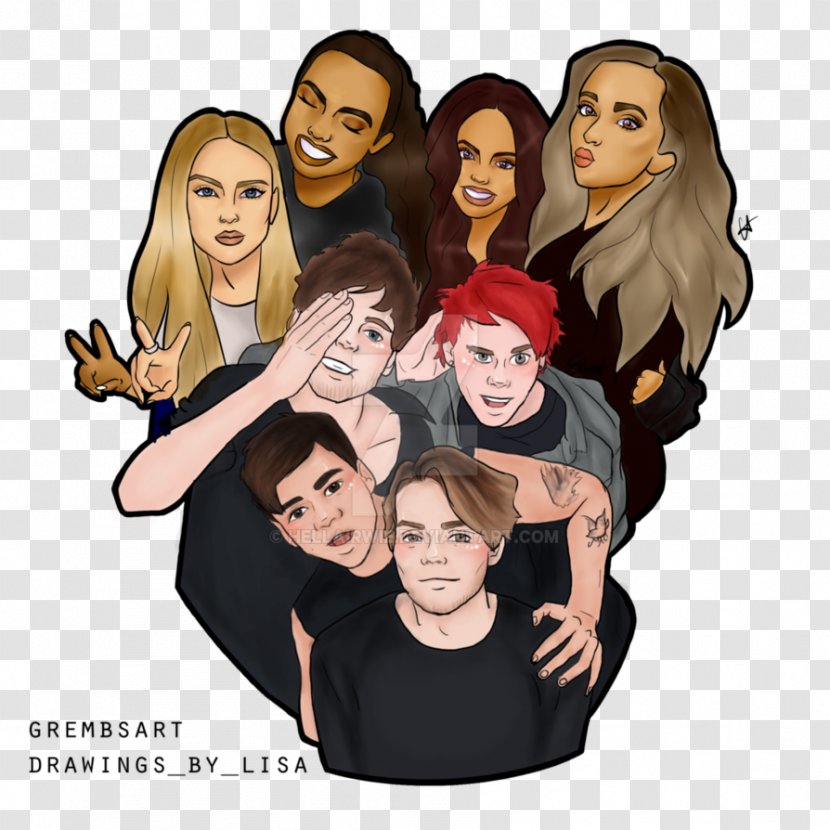 Little Mix Cartoon Jesy Nelson Perrie Edwards Drawing - Silhouette - Eleanor Y Park Transparent PNG