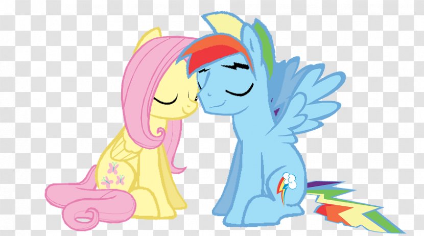 Pony Fluttershy Rainbow Dash Image Drawing - Frame - X Kiss Transparent PNG