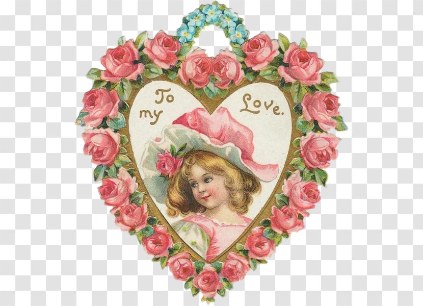 Garden Roses Heart Valentine's Day Victorian Era Make Your Own Valentine - Flowering Plant Transparent PNG