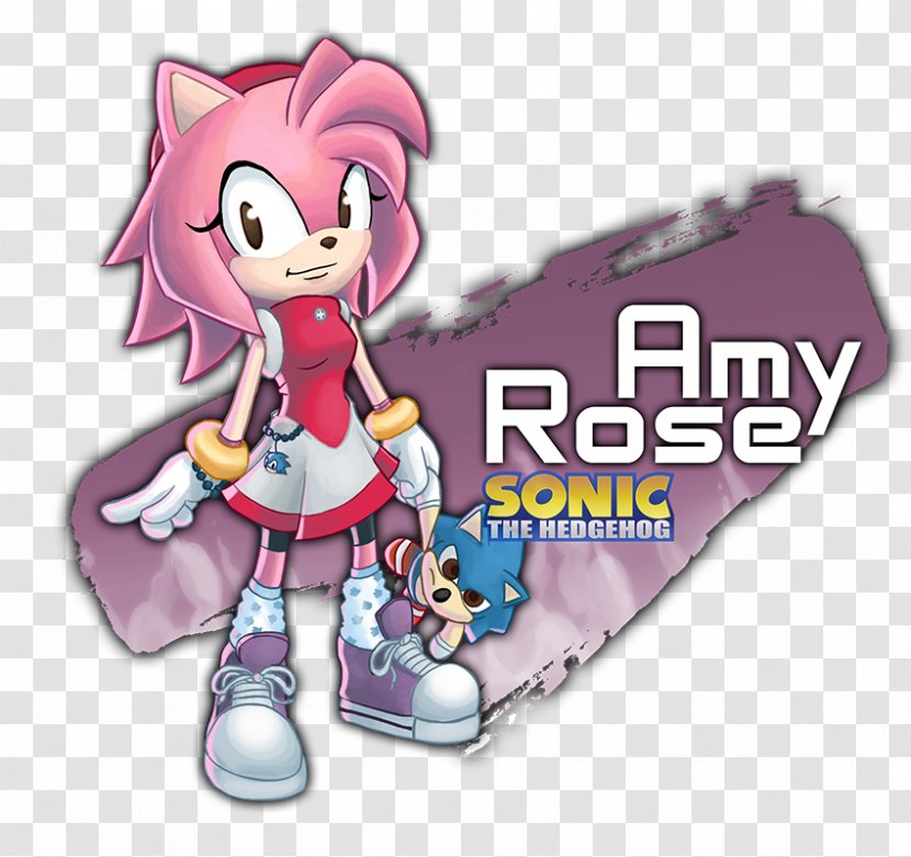 Amy Rose Sonic The Hedgehog & Sega All-Stars Racing Design - Frame Transparent PNG