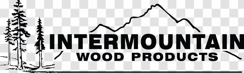 Logo Intermountain Wood Products Tree Brand Font - Monochrome - Hardwood Floor Transparent PNG