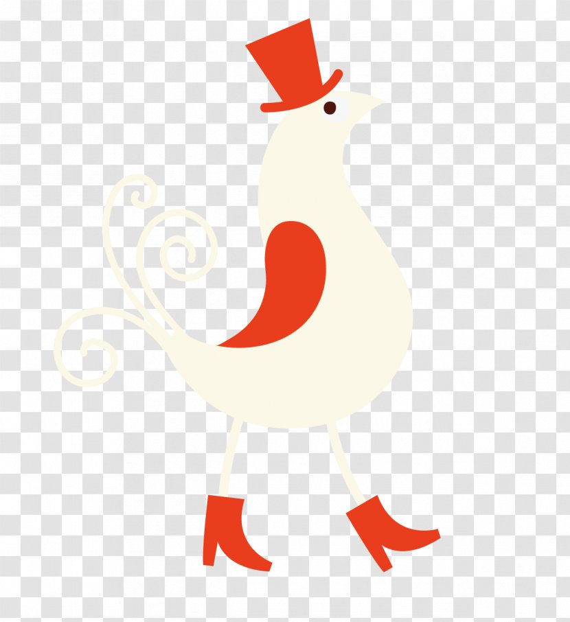 Rooster Illustration - Area - Cartoon Chicken Wearing Shoes Transparent PNG