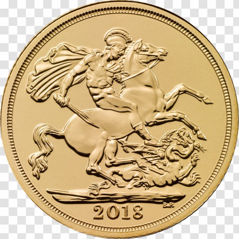 Royal Mint Half Sovereign Bullion Coin Gold - Coins Transparent PNG