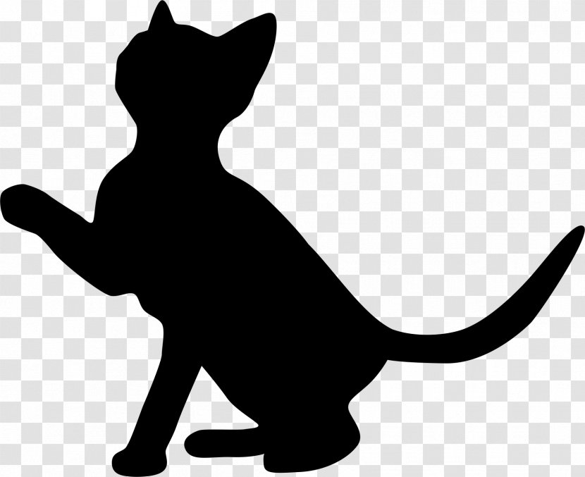 Cat Dog Pet Sitting Kitten - Black Transparent PNG