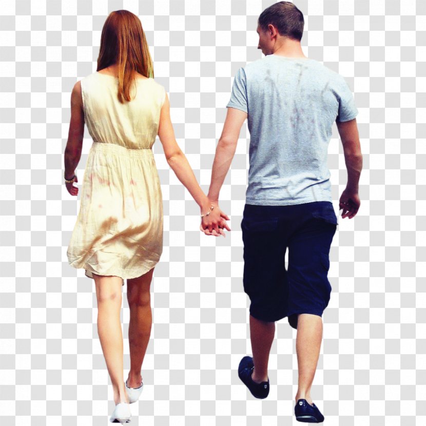 Image People Clip Art Silhouette - Waist - Holding Hands Transparent PNG