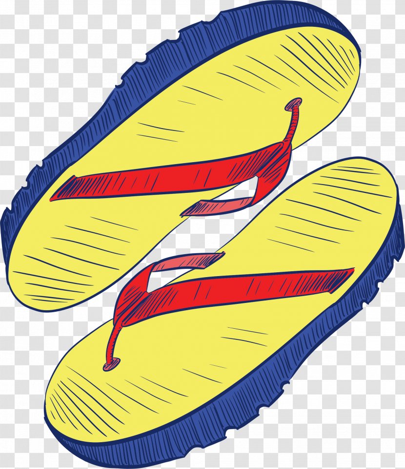 Flip-flops Slipper Sandal Shoe - Orange - Flip Flop Transparent PNG