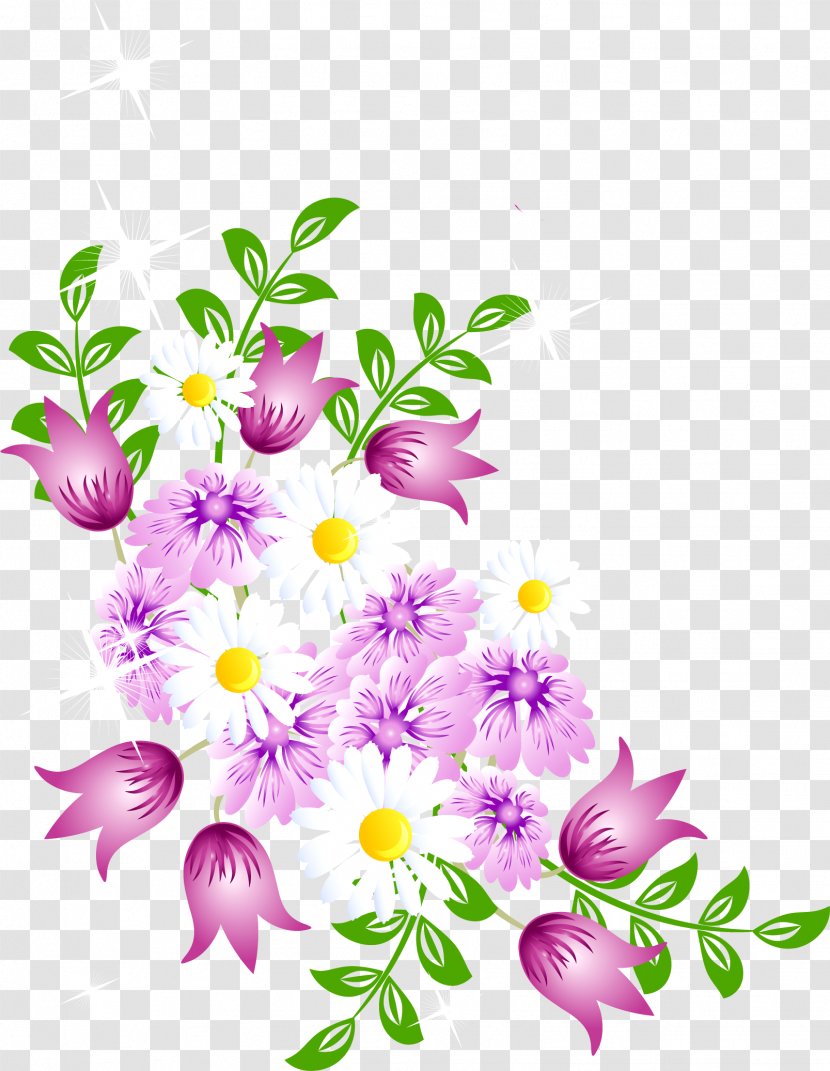 Clip Art Openclipart Vector Graphics Free Content - Aster - Flower Transparent PNG