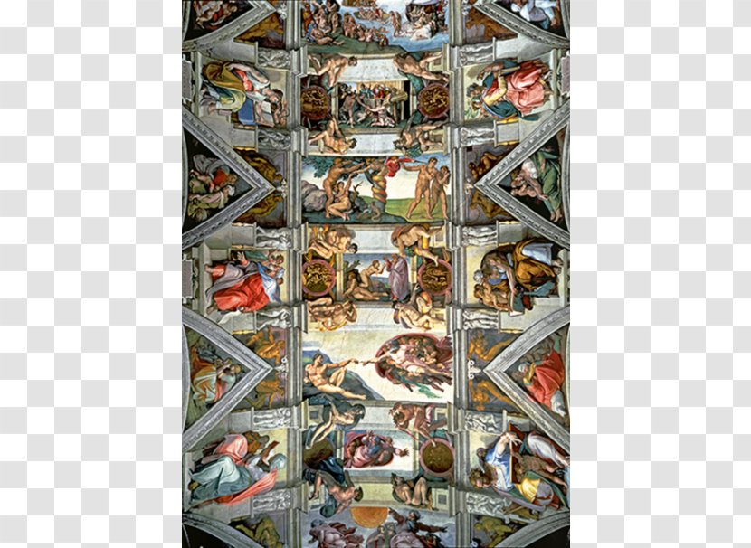 Sistine Chapel Ceiling The Creation Of Adam Vatican Museums Fresco - Painting Transparent PNG