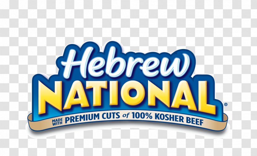 Hot Dog Bun Hebrew National Beef - Text Transparent PNG