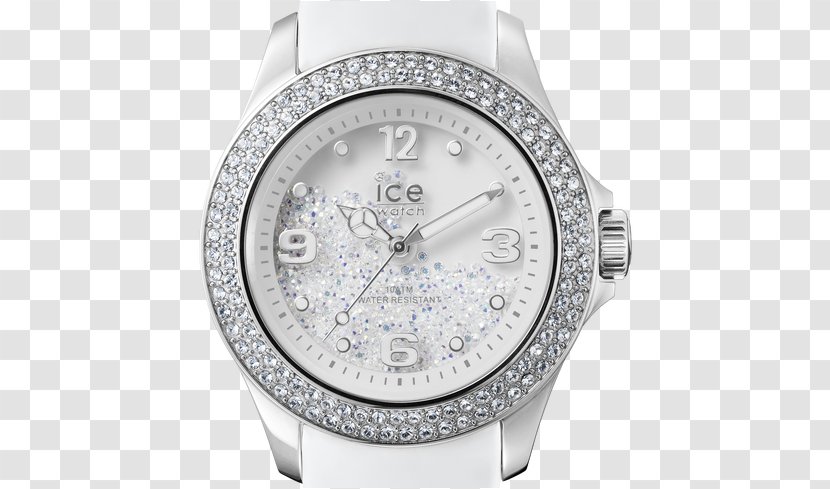 Ice Watch Crystal Clock Swarovski AG - Body Jewelry - Glass Transparent PNG