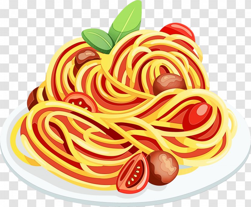 Food Cuisine Dish Ingredient Fast - Watercolor - Garnish Italian Transparent PNG