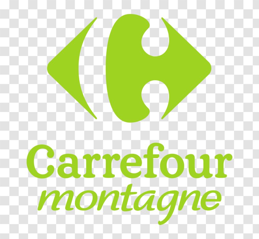 Logo Brand Carrefour Montagne Contact - Green - Ramadhan Transparent PNG