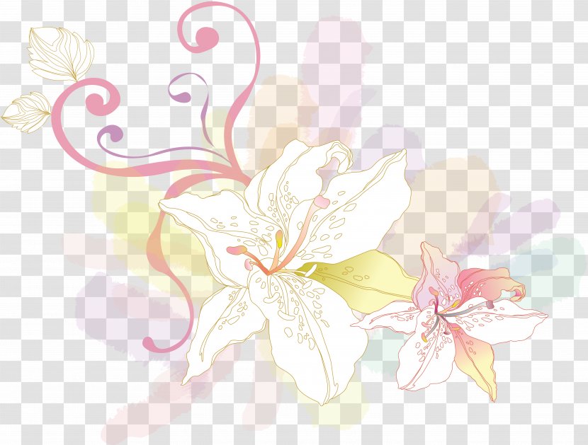 Cut Flowers Floral Design - Flower - Lily Transparent PNG