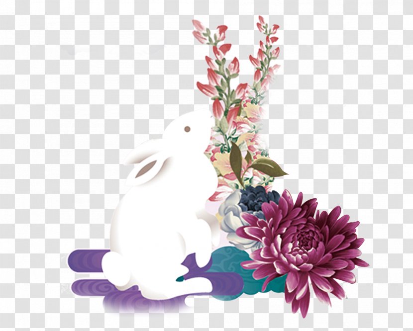Mooncake Mid-Autumn Festival Moon Rabbit Chinese New Year Happiness - Mid-Rabbit Transparent PNG