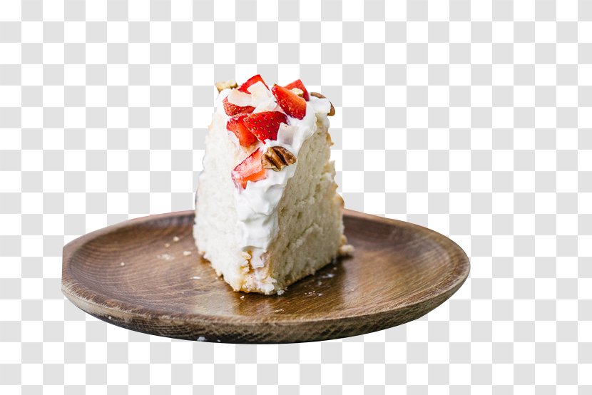 Ice Cream Angel Food Cake Frosting & Icing Cupcake Chiffon - Whipped - Strawberry Dessert Block Transparent PNG