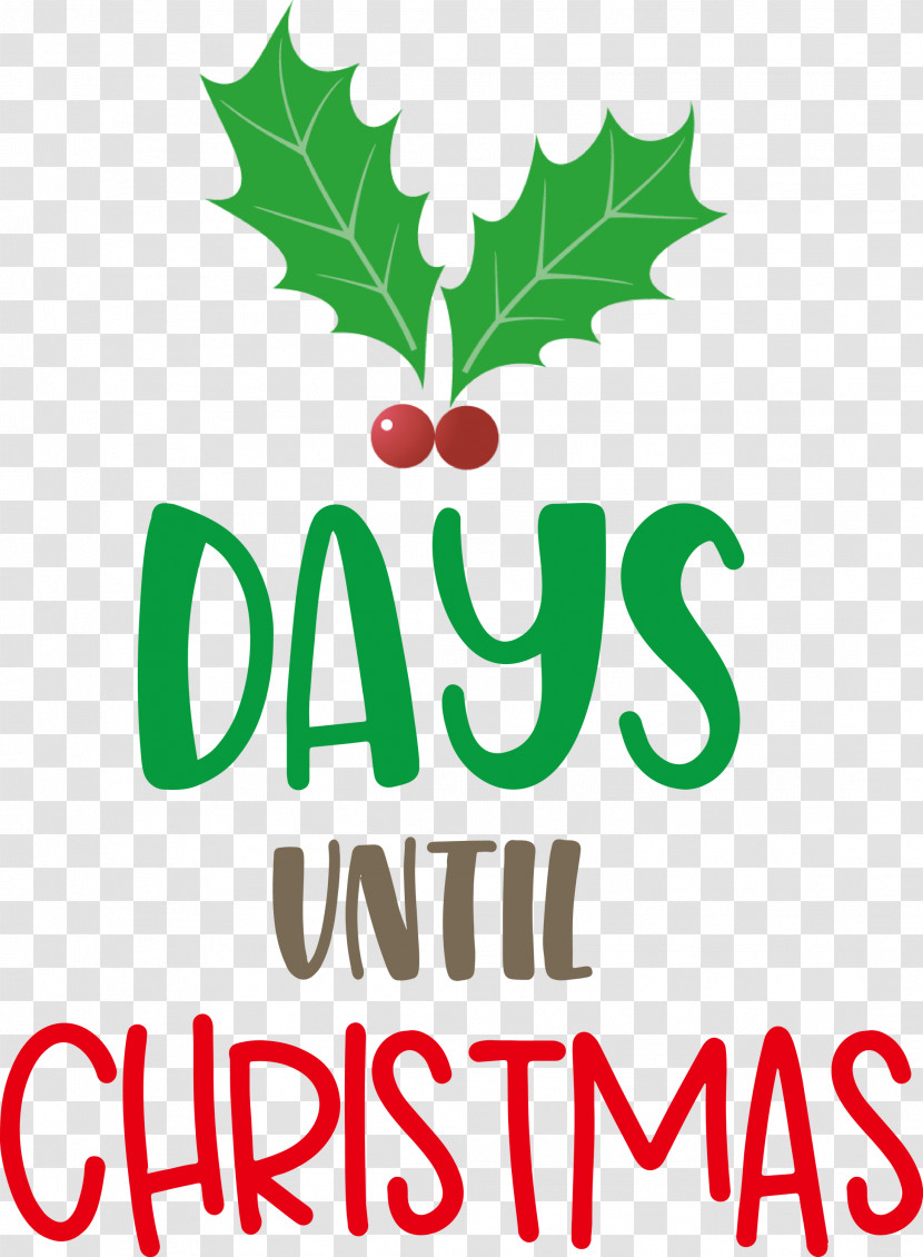 Days Until Christmas Christmas Xmas Transparent PNG