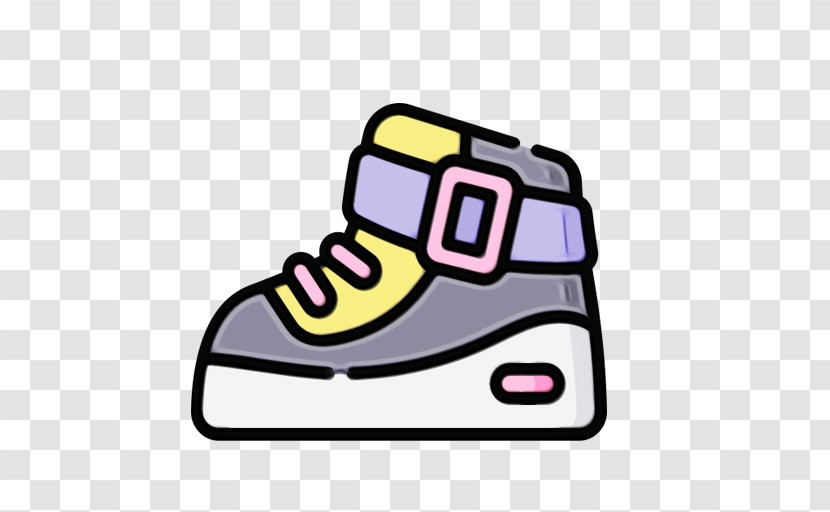 Shoe Yellow Meter Line Area Transparent PNG