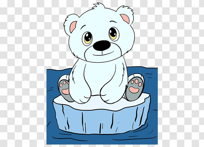 Polar Bear Cubs Drawing Cartoon - Silhouette Transparent PNG