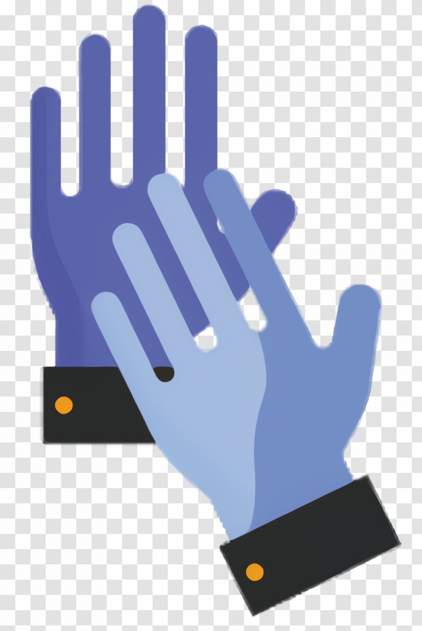 Bicycle Cartoon - Personal Protective Equipment - Glove Electric Blue Transparent PNG