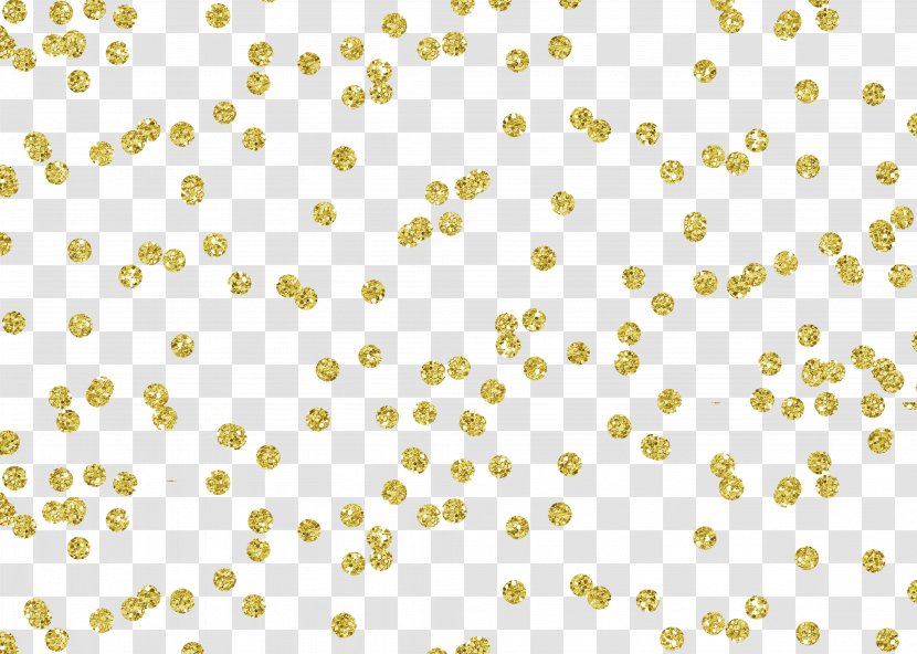 Confetti Computer File - Gold - Floating Material Transparent PNG