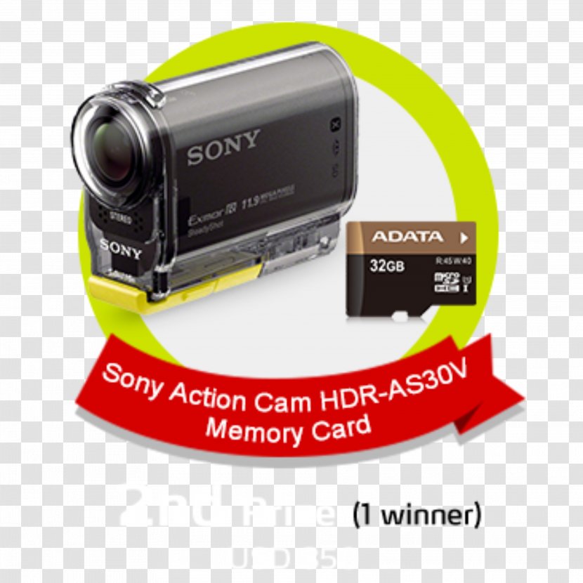 Video Cameras Sony HDR-AS20 Action Camera 1080p Transparent PNG