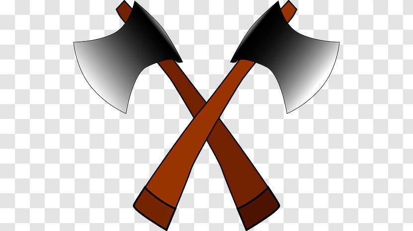 Clip Art Battle Axe Openclipart Vector Graphics - Hatchet - Aniation And Tree Transparent PNG