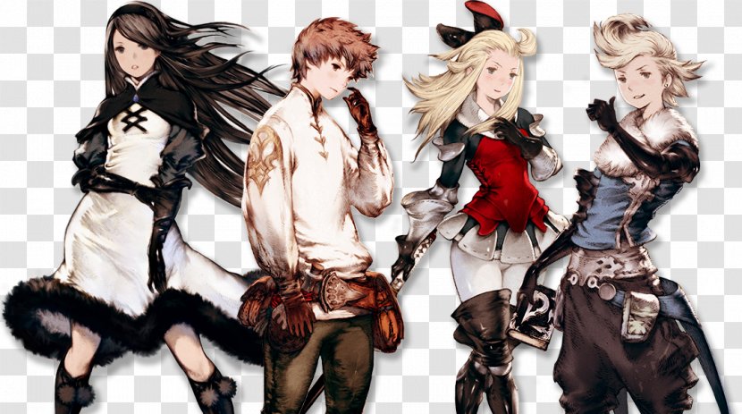 Bravely Default Final Fantasy: The 4 Heroes Of Light Role-playing Video Game Japanese - Flower - Watercolor Transparent PNG