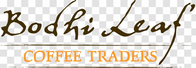 Bodhi Leaf Coffee Traders Cafe Tea Roasting - Writing Transparent PNG